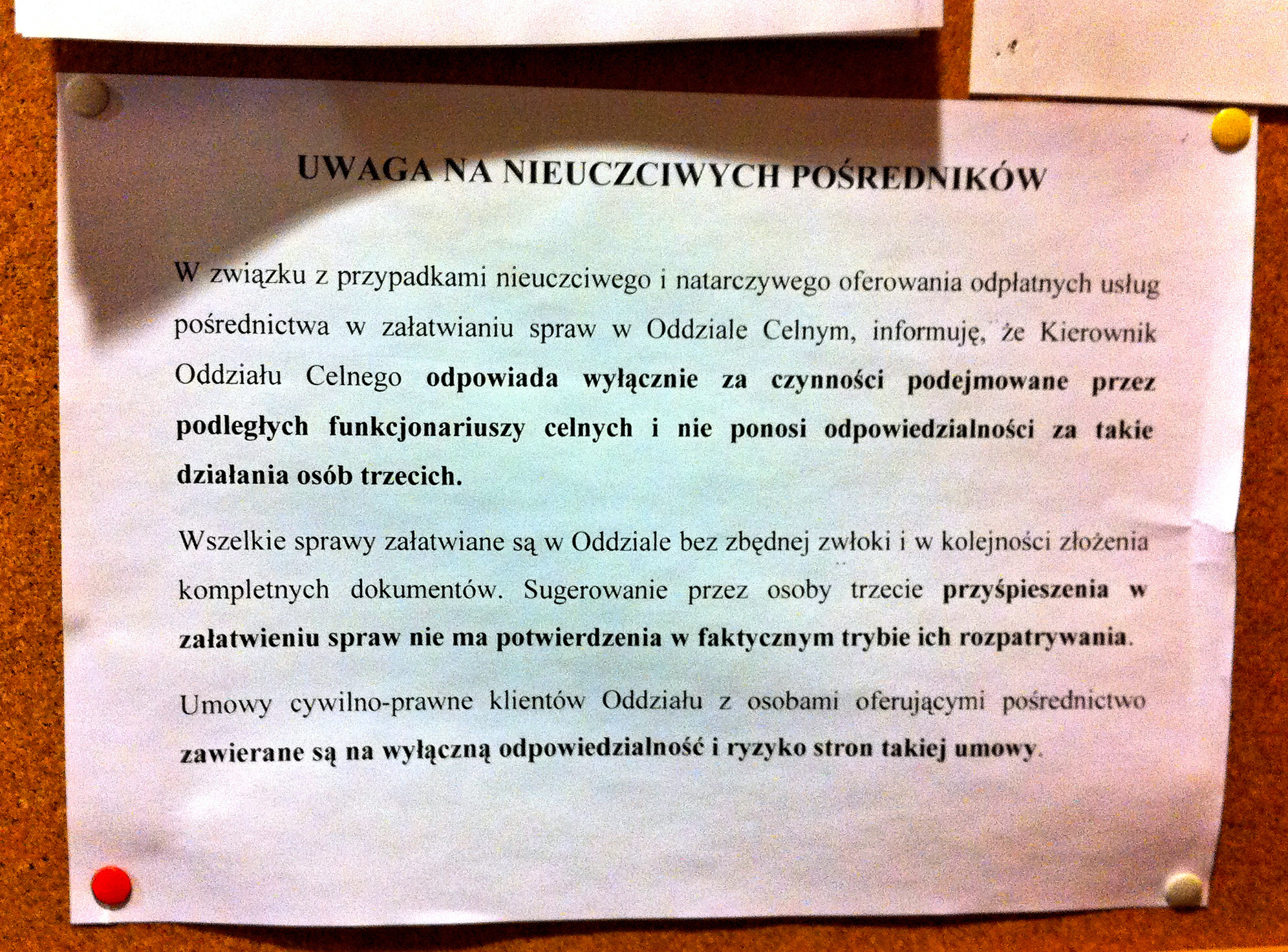 Nieuczciwi pośrednicy